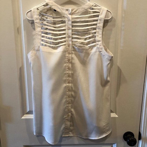 Naked Zebra White Back Track Tank Top - Picture 3 of 9